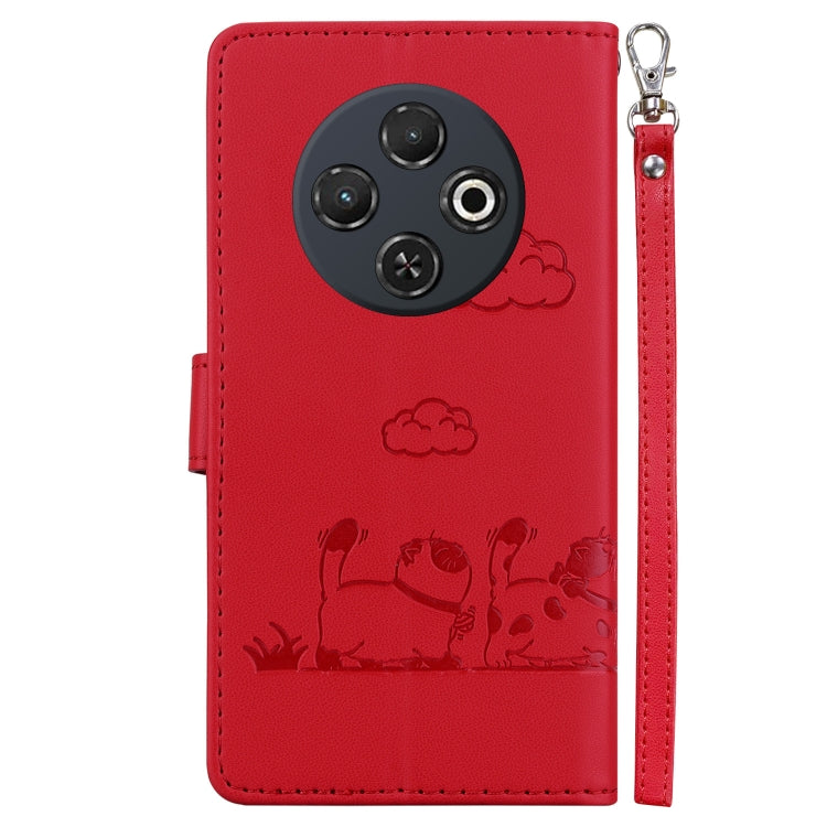 For Tecno Spark 30C Cute Cats RFID Leather Phone Case