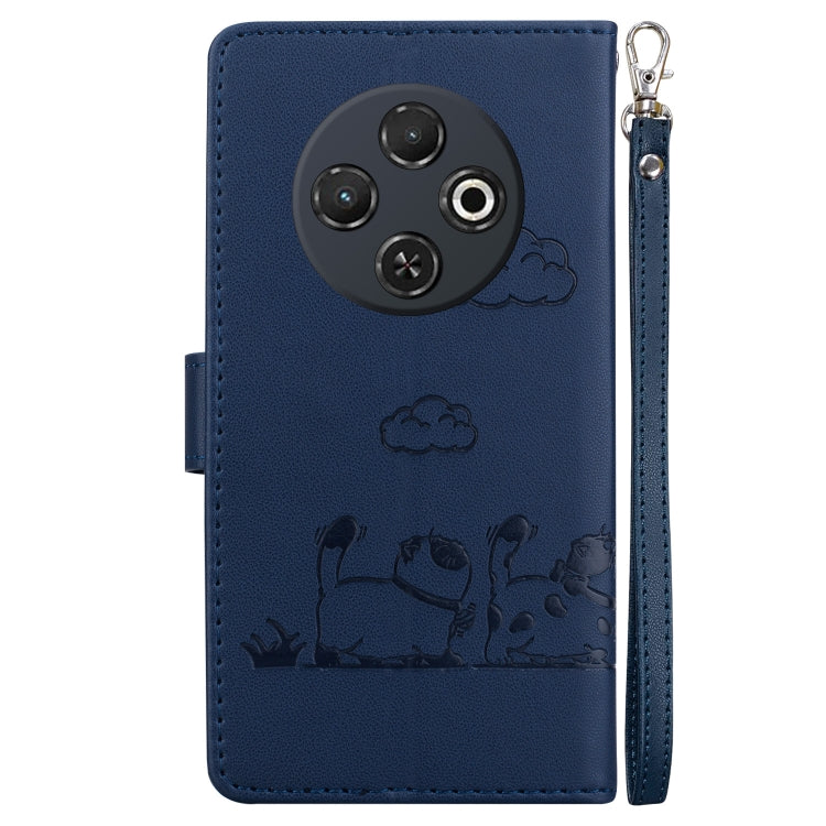 For Tecno Spark 30C Cute Cats RFID Leather Phone Case