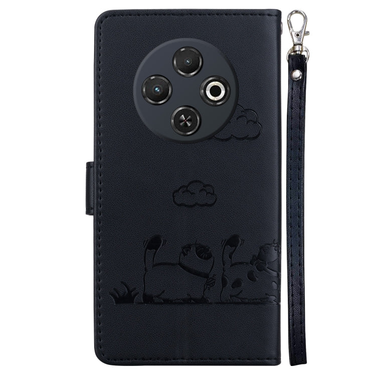For Tecno Spark 30C Cute Cats RFID Leather Phone Case