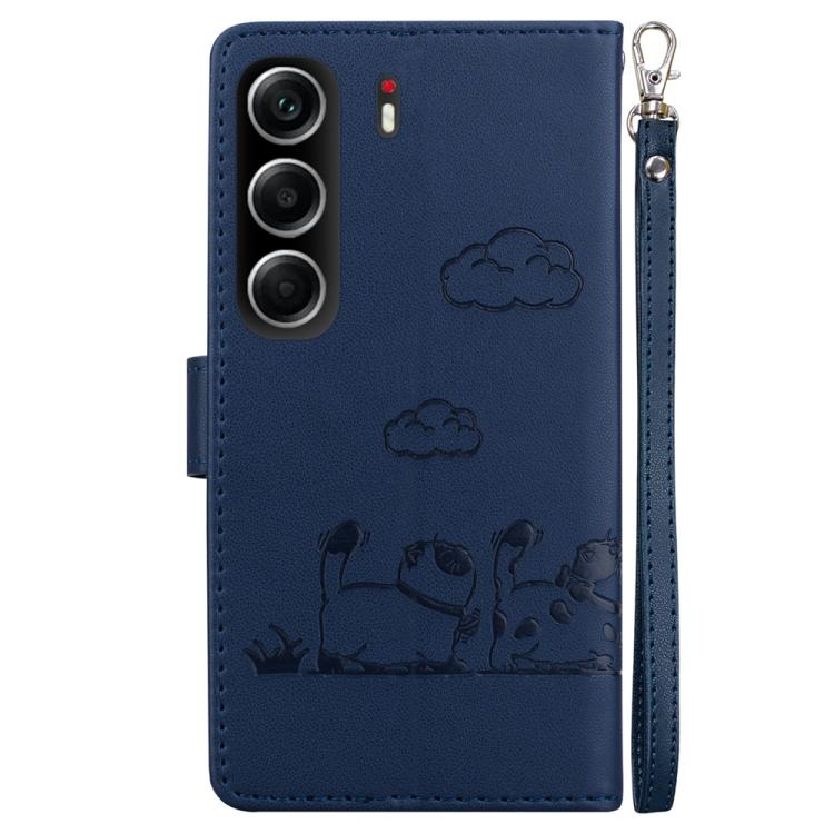 For Tecno Camon 40 Cute Cats RFID Leather Phone Case