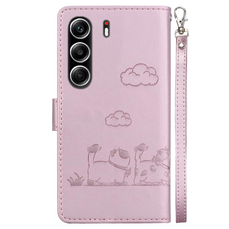 For Tecno Camon 40 Pro 4G Cute Cats RFID Leather Phone Case