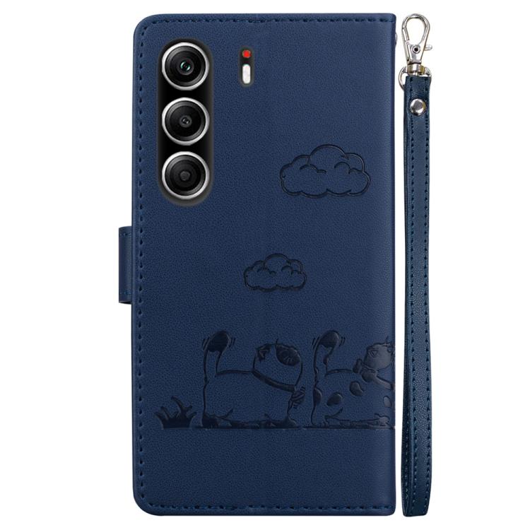 For Tecno Camon 40 Pro 4G Cute Cats RFID Leather Phone Case