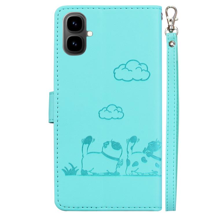 For Tecno Pop 10 / Spark Go 2 4G Cute Cats RFID Leather Phone Case