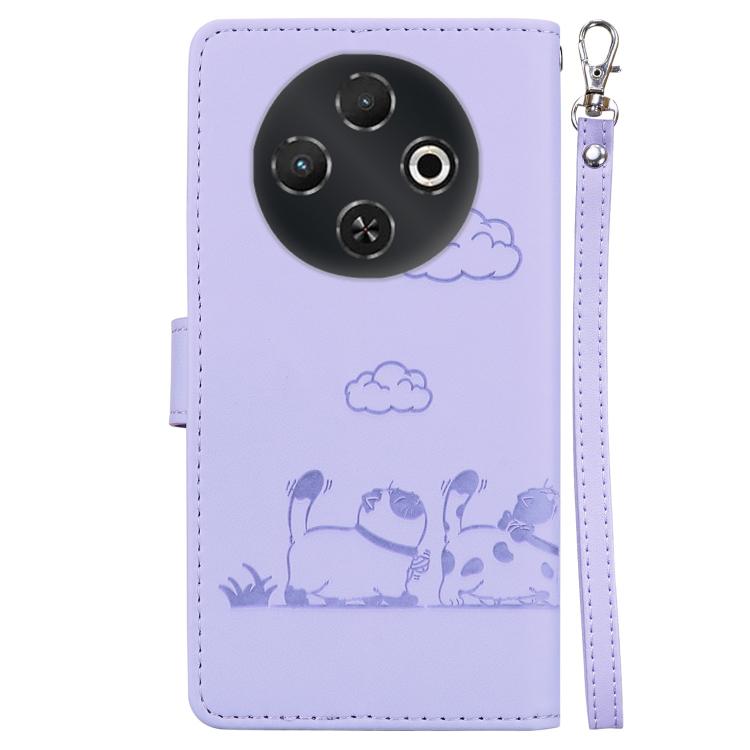For Tecno Pop 9 5G / Spark 30C 5G Cute Cats RFID Leather Phone Case
