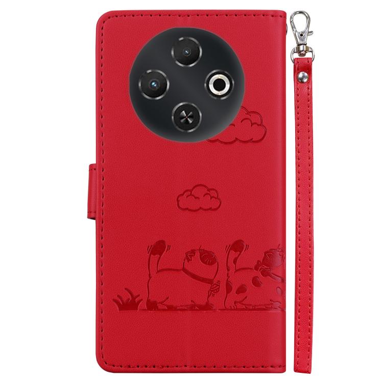 For Tecno Pop 9 5G / Spark 30C 5G Cute Cats RFID Leather Phone Case