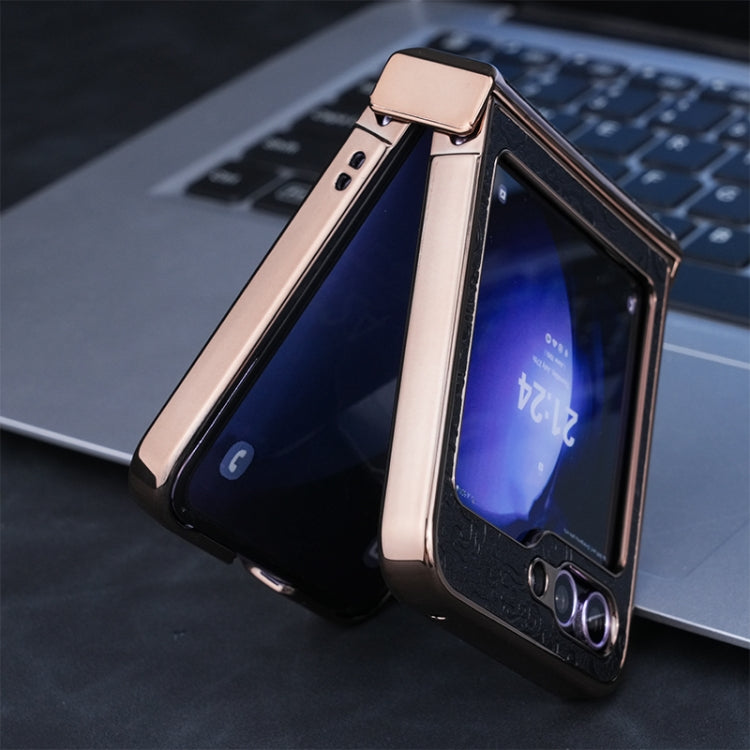 For Samsung Galaxy Z Flip6 / Flip7 FE Three Parts Cloud Dragon Pattern Fold Phone Case