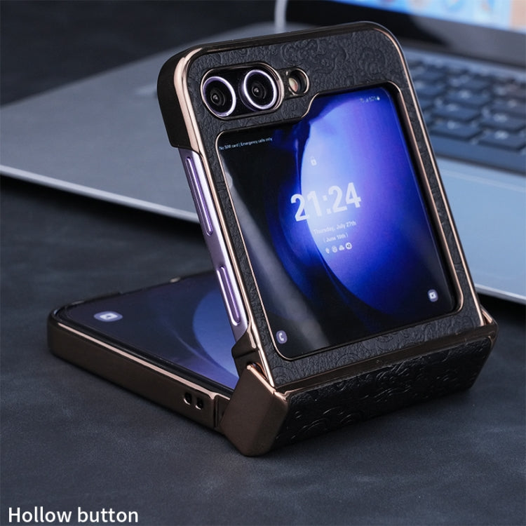 For Samsung Galaxy Z Flip6 / Flip7 FE Three Parts Cloud Dragon Pattern Fold Phone Case