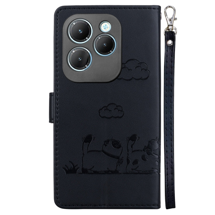 For Infinix Hot 40 / 40 Pro Cute Cats RFID Leather Phone Case