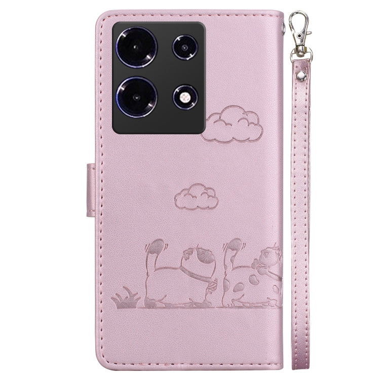 For Infinix Note 30 5G / 4G Cute Cats RFID Leather Phone Case