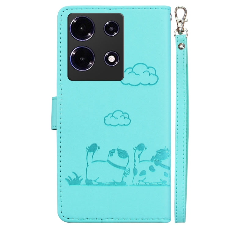 For Infinix Note 30 5G / 4G Cute Cats RFID Leather Phone Case