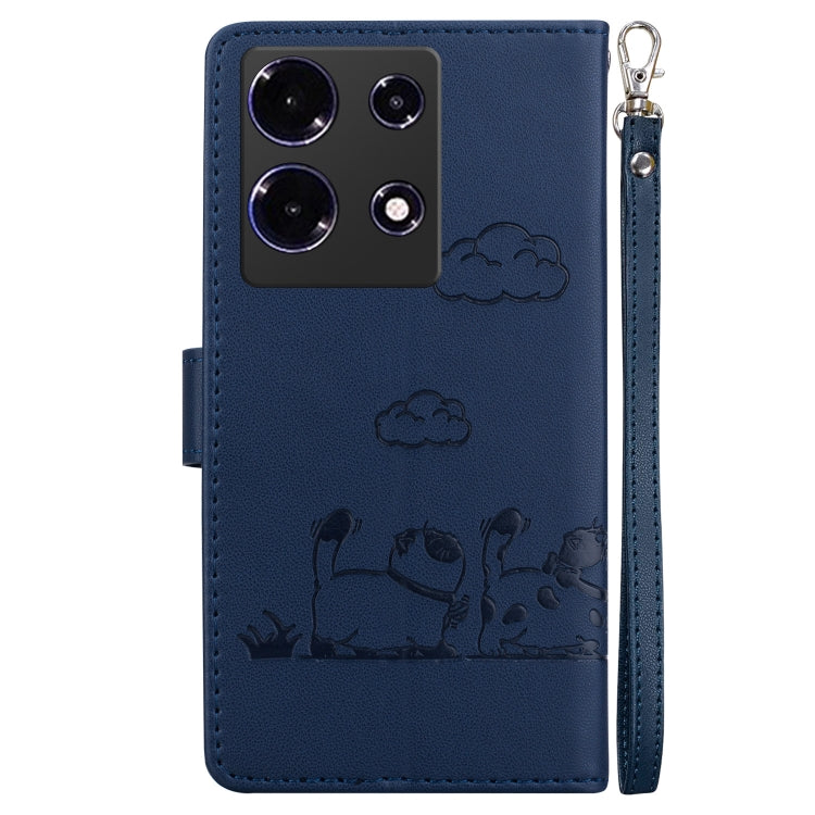 For Infinix Note 30 5G / 4G Cute Cats RFID Leather Phone Case