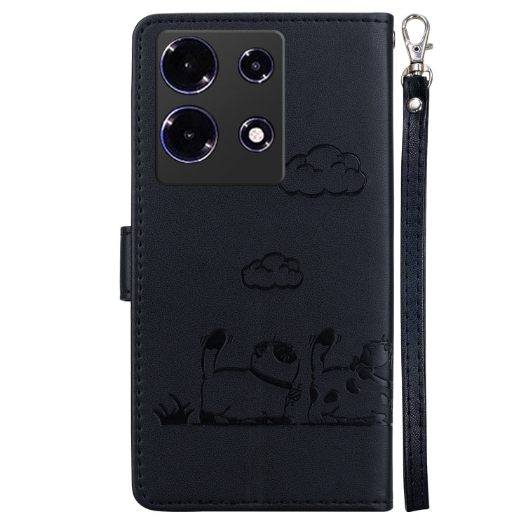 For Infinix Note 30 5G / 4G Cute Cats RFID Leather Phone Case