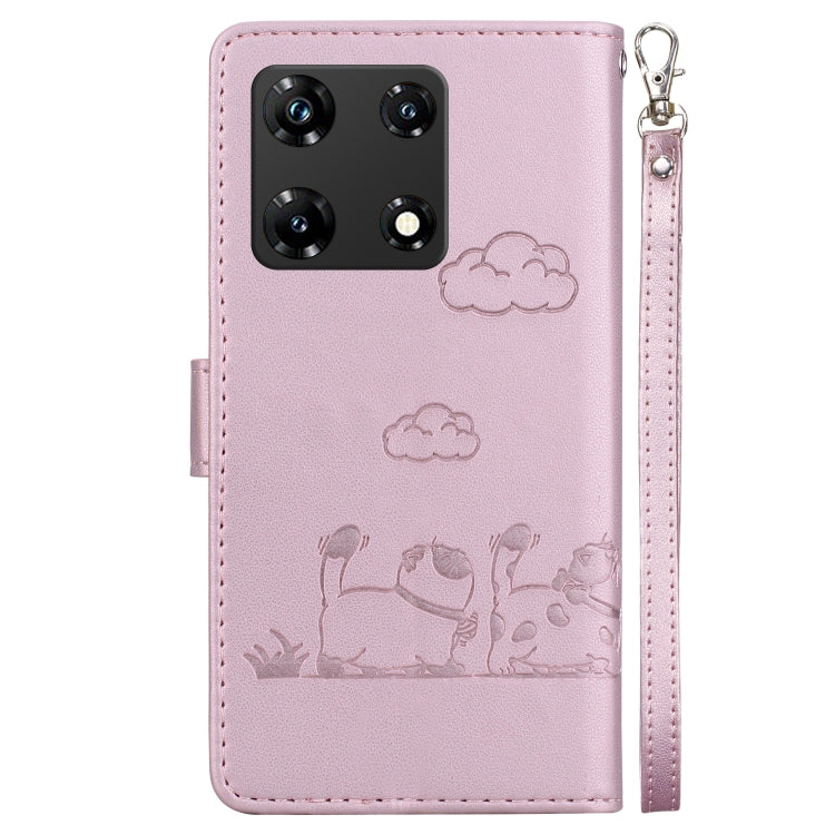 For Infinix Note 30 Pro Cute Cats RFID Leather Phone Case