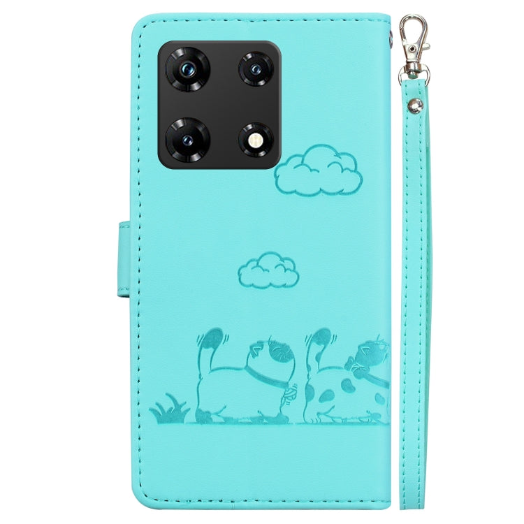 For Infinix Note 30 Pro Cute Cats RFID Leather Phone Case