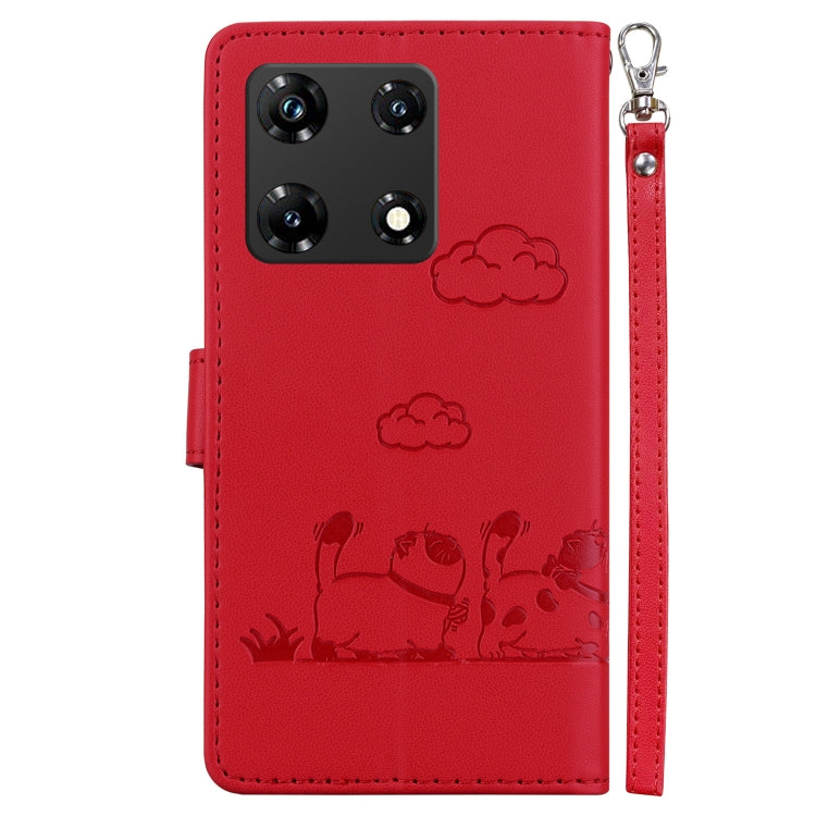 For Infinix Note 30 Pro Cute Cats RFID Leather Phone Case