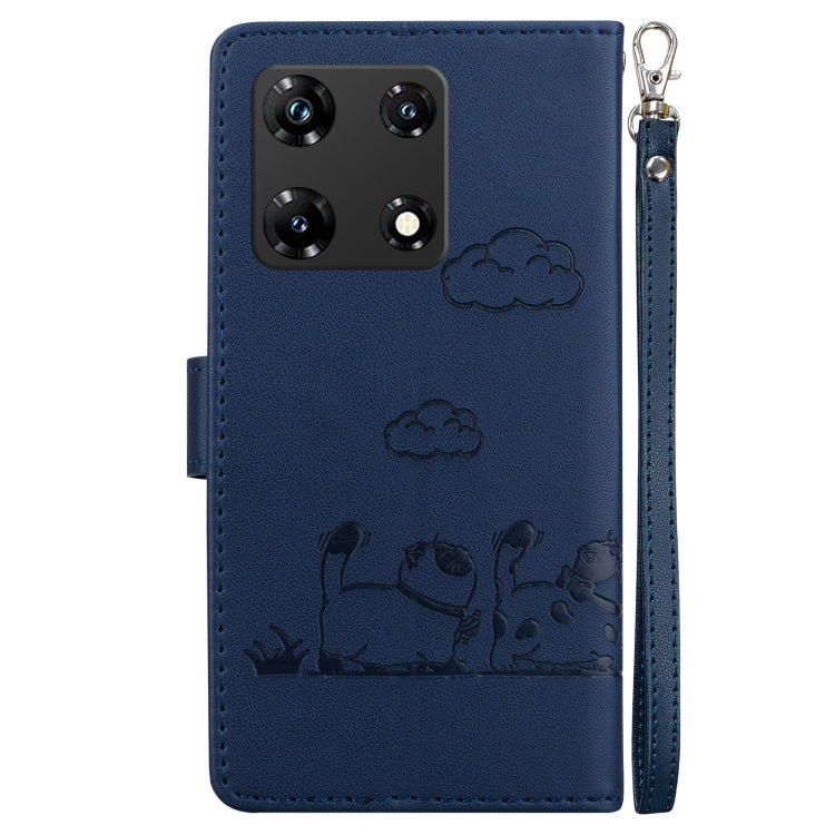 For Infinix Note 30 Pro Cute Cats RFID Leather Phone Case