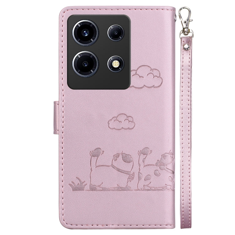 For Infinix Note 30 VIP Cute Cats RFID Leather Phone Case