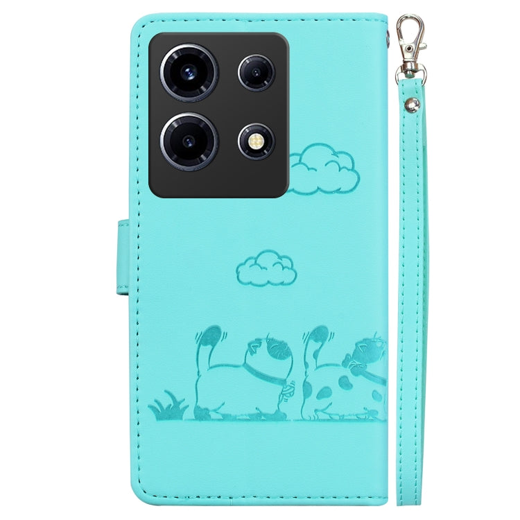 For Infinix Note 30 VIP Cute Cats RFID Leather Phone Case