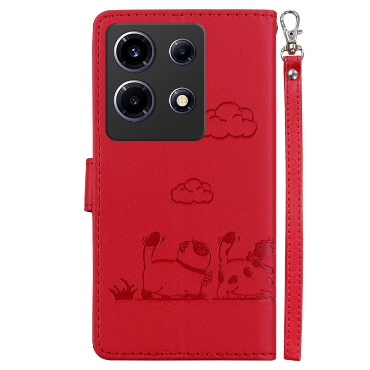 For Infinix Note 30 VIP Cute Cats RFID Leather Phone Case