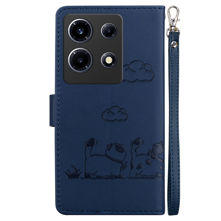 For Infinix Note 30 VIP Cute Cats RFID Leather Phone Case
