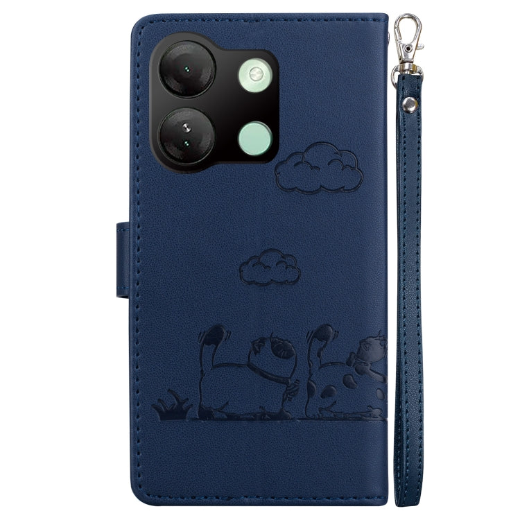 For Infinix Smart 7 HD Cute Cats RFID Leather Phone Case