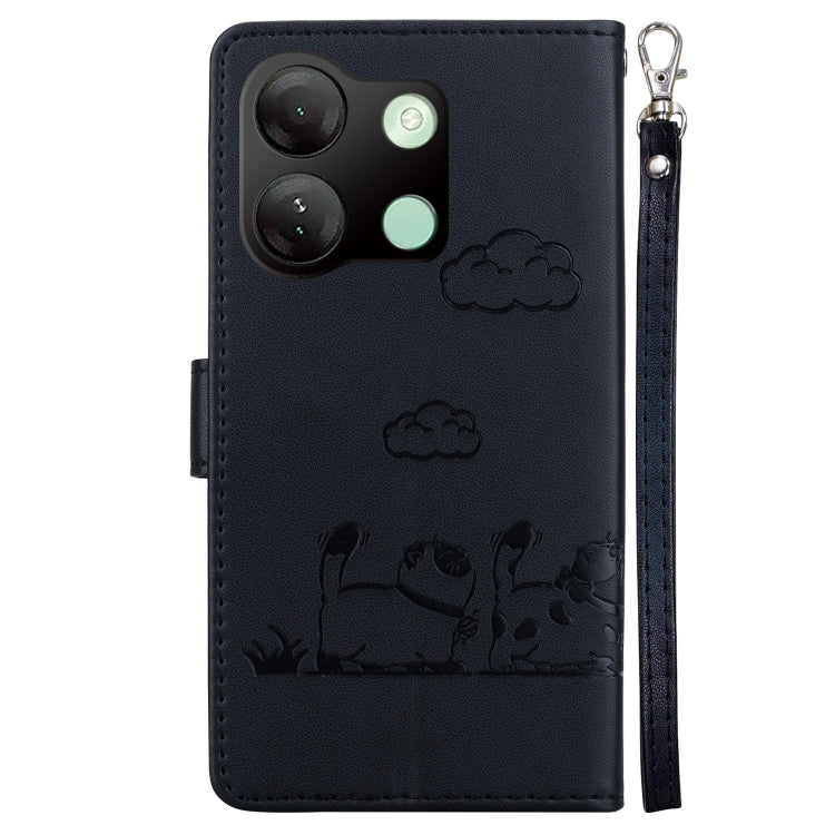 For Infinix Smart 7 HD Cute Cats RFID Leather Phone Case