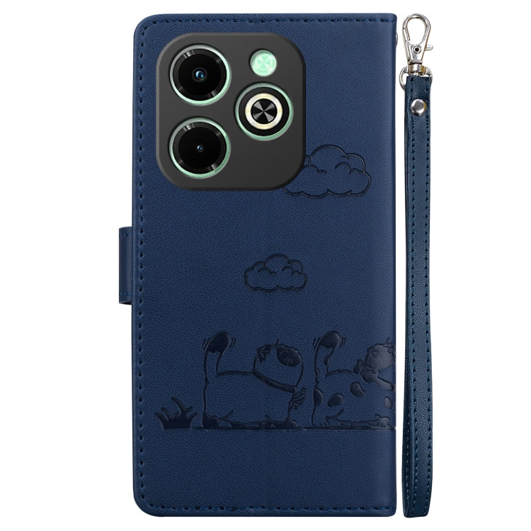 For Infinix Smart 8 / 8 HD / Hot 40i Cute Cats RFID Leather Phone Case