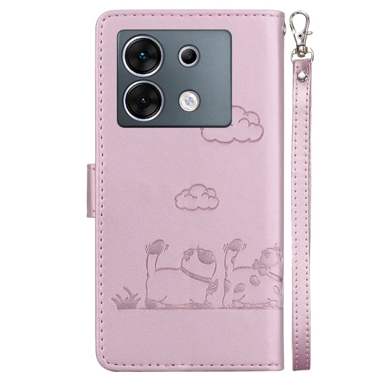 For Infinix Zero 30 5G Cute Cats RFID Leather Phone Case