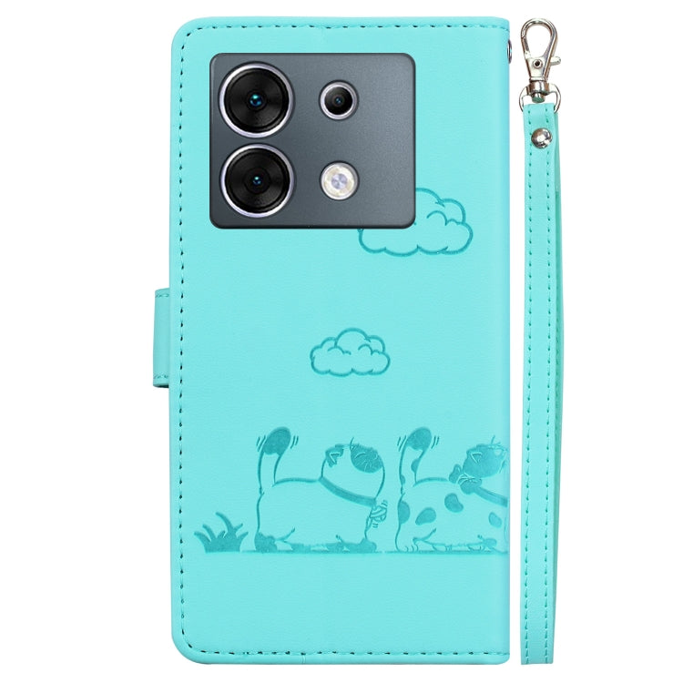 For Infinix Zero 30 5G Cute Cats RFID Leather Phone Case