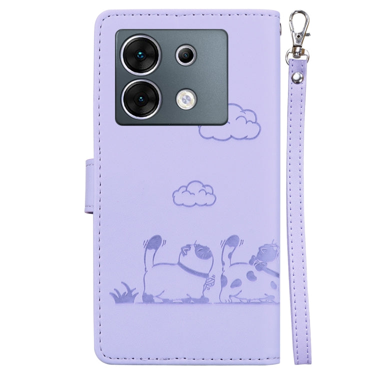 For Infinix Zero 30 5G Cute Cats RFID Leather Phone Case