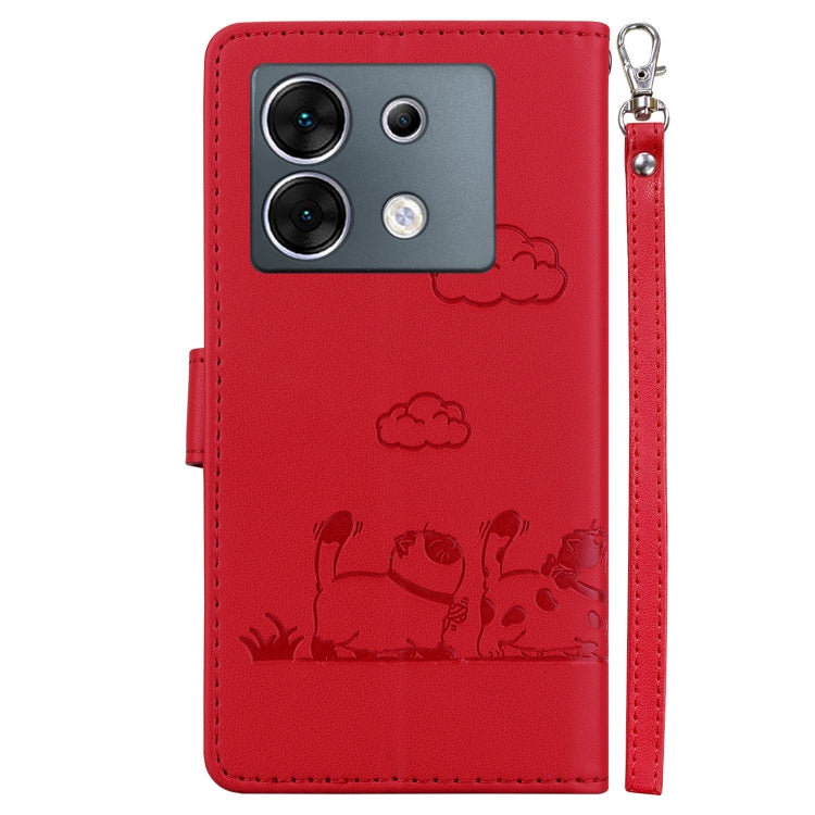 For Infinix Zero 30 5G Cute Cats RFID Leather Phone Case