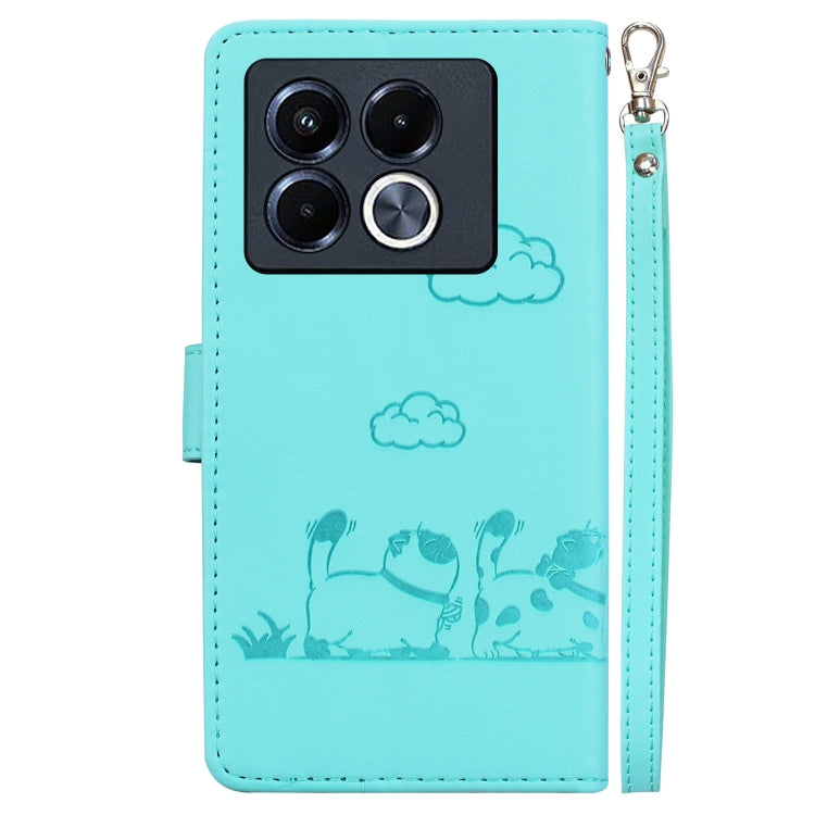 For Infinix Note 40 5G Cute Cats RFID Leather Phone Case