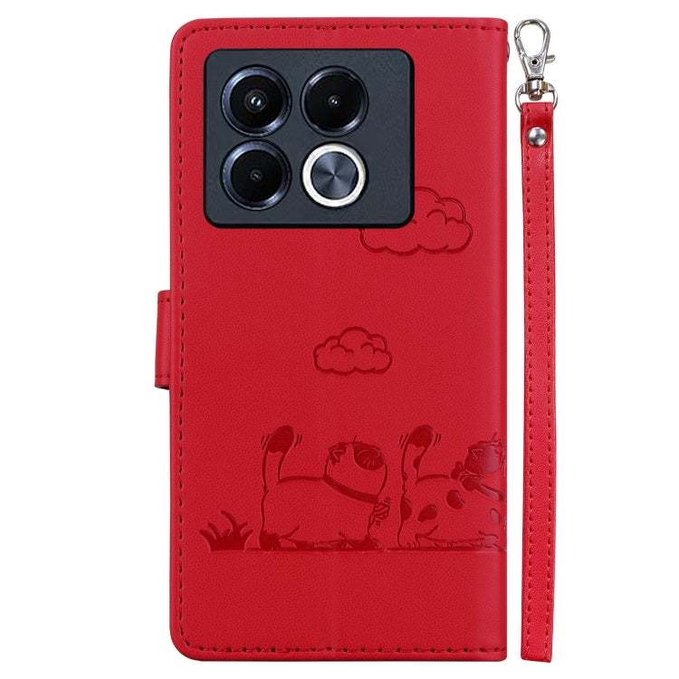 For Infinix Note 40 5G Cute Cats RFID Leather Phone Case