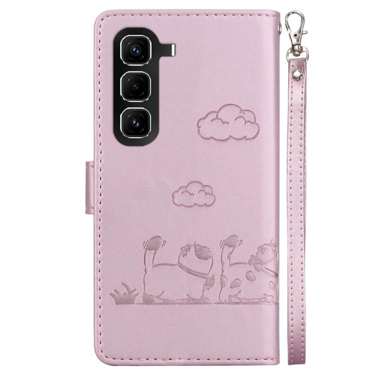For Infinix Hot 50 Pro 4G Cute Cats RFID Leather Phone Case