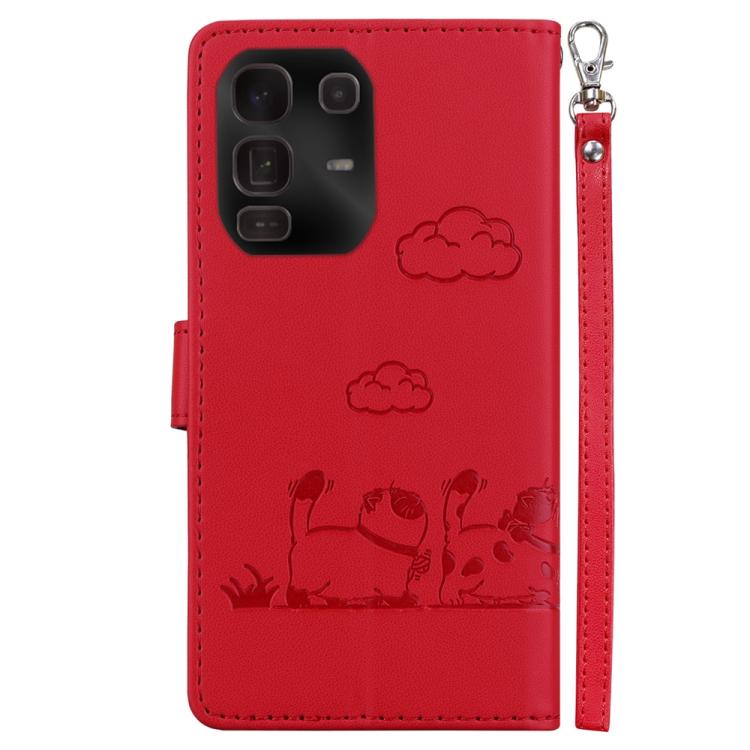 For Infinix Note 50 Pro+ Cute Cats RFID Leather Phone Case