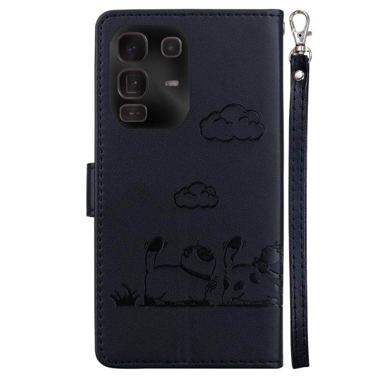 For Infinix Note 50 Pro+ Cute Cats RFID Leather Phone Case