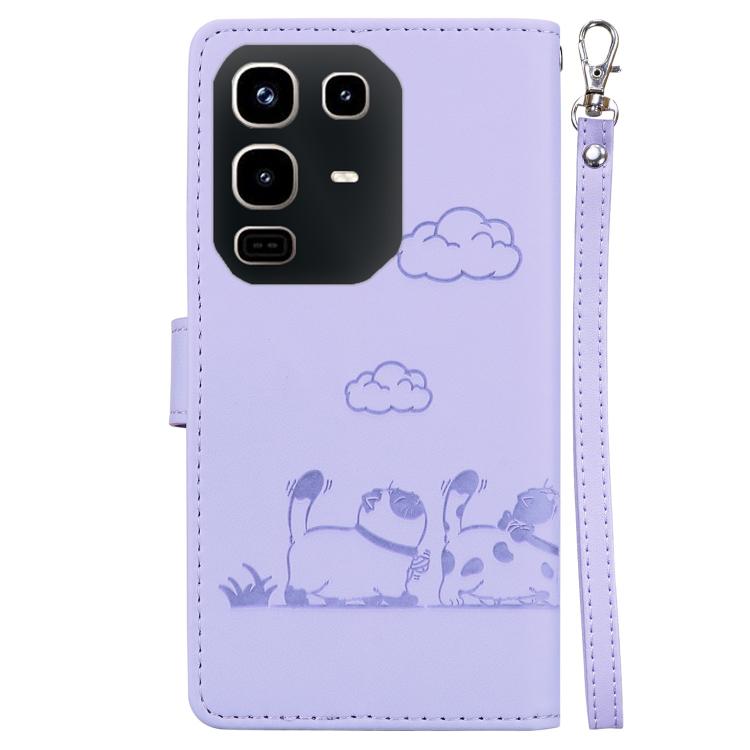 For Infinix Note 50 4G / Note 50 Pro 4G Cute Cats RFID Leather Phone Case