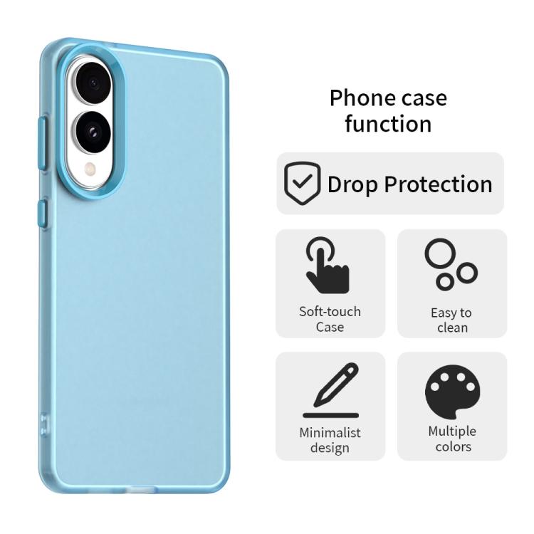 For Samsung Galaxy S25 Edge 5G Candy PC Hybrid TPU Shockproof Phone Case