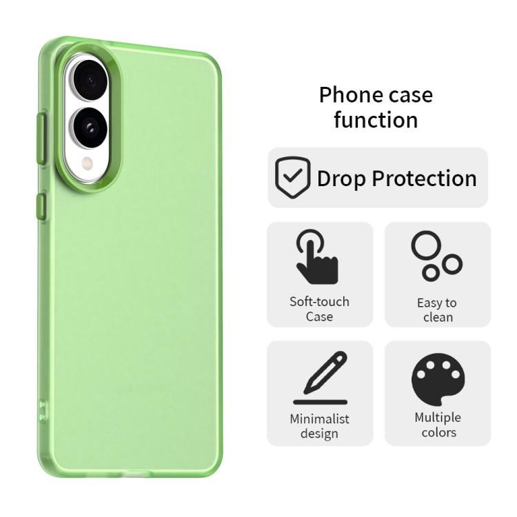For Samsung Galaxy S25 Edge 5G Candy PC Hybrid TPU Shockproof Phone Case