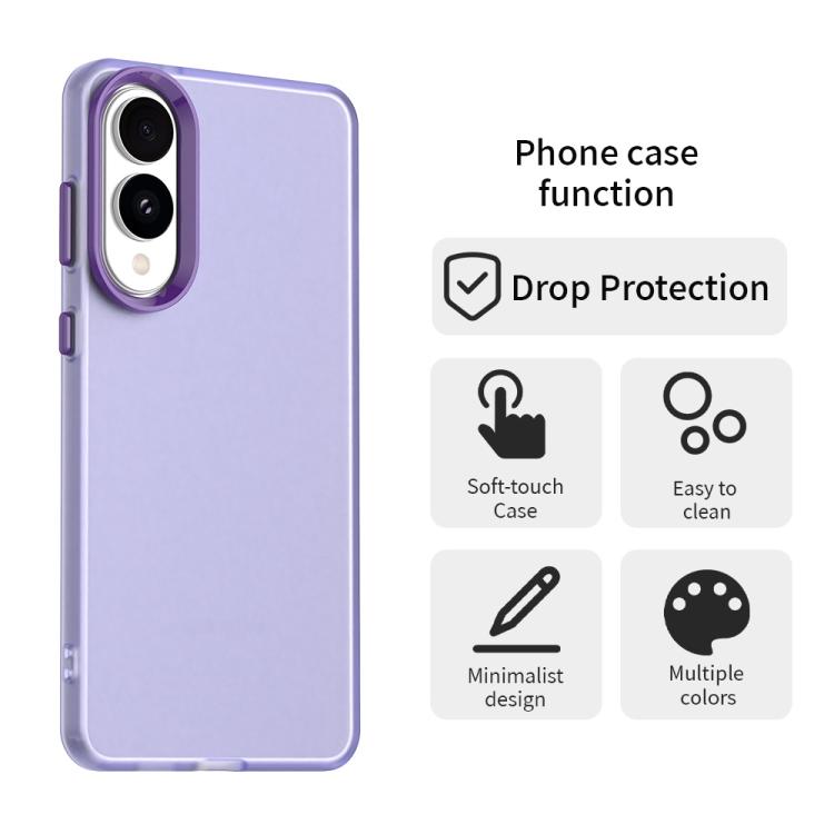 For Samsung Galaxy S25 Edge 5G Candy PC Hybrid TPU Shockproof Phone Case