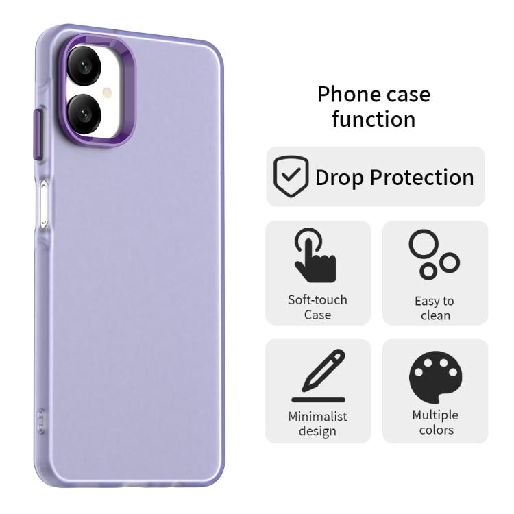 For Samsung Galaxy A06 5G Candy PC Hybrid TPU Shockproof Phone Case