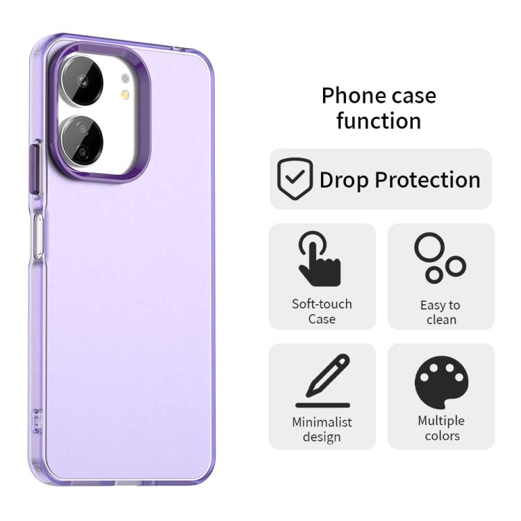 For Xiaomi Poco M6 5G Candy PC Hybrid TPU Shockproof Phone Case