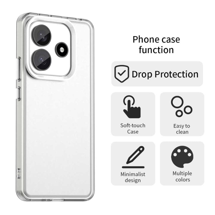 For Redmi Note 14 5G Candy PC Hybrid TPU Shockproof Phone Case