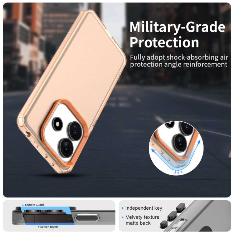 For Redmi Note 14 5G Candy PC Hybrid TPU Shockproof Phone Case