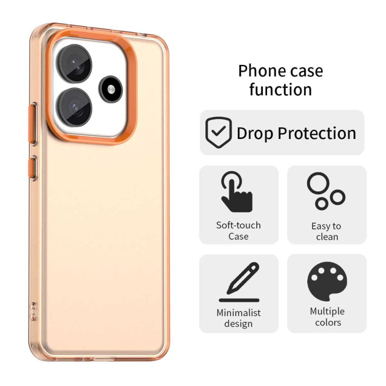 For Redmi Note 14 5G Candy PC Hybrid TPU Shockproof Phone Case