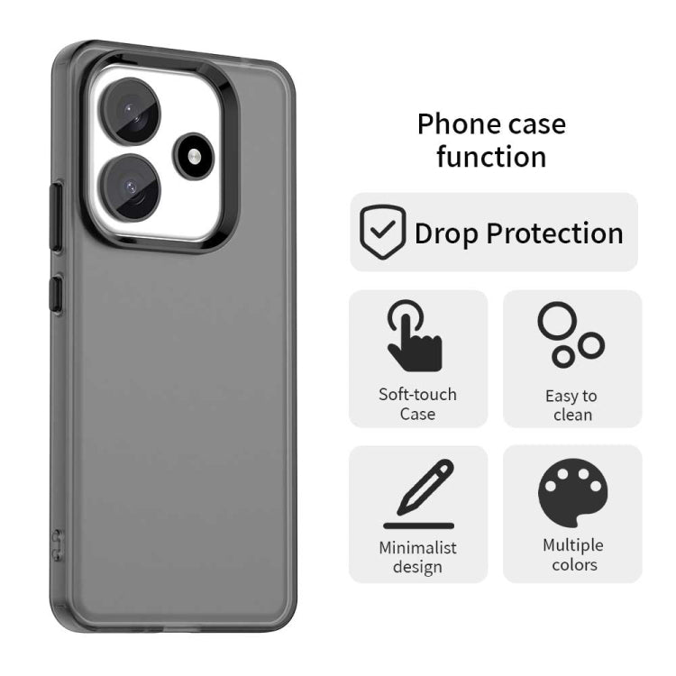 For Redmi Note 14 5G Candy PC Hybrid TPU Shockproof Phone Case