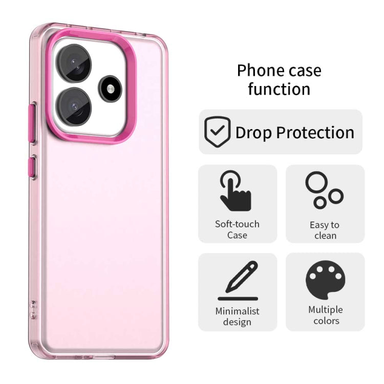 For Redmi Note 14 5G Candy PC Hybrid TPU Shockproof Phone Case