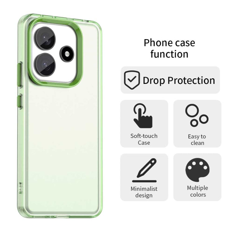 For Redmi Note 14 5G Candy PC Hybrid TPU Shockproof Phone Case