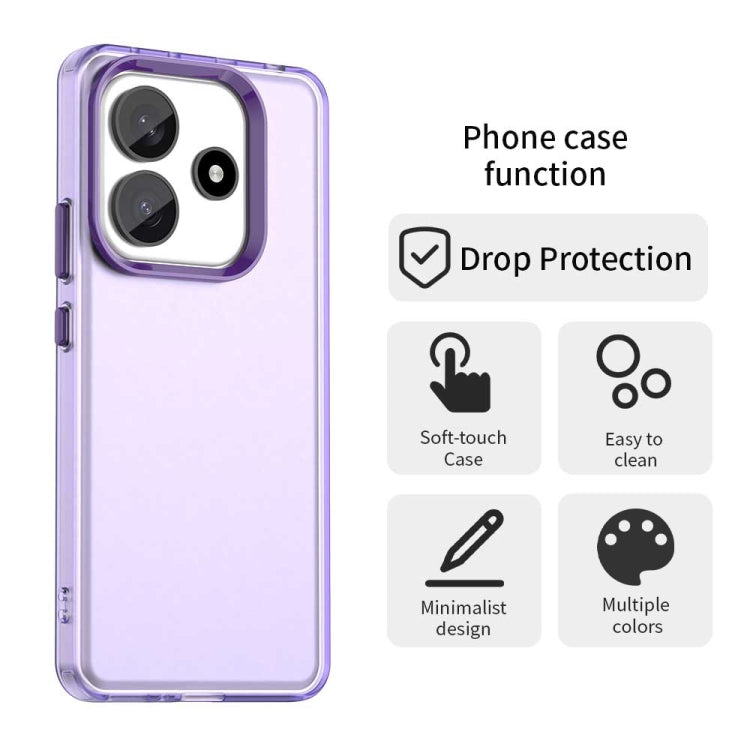 For Redmi Note 14 5G Candy PC Hybrid TPU Shockproof Phone Case