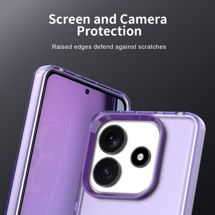 For Redmi Note 14 5G Candy PC Hybrid TPU Shockproof Phone Case